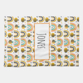 Linge De Cuisine Cute Bumble Bee et Rainbows Motif (Horizontal)