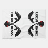 Linge De Cuisine Cute Bunny Boxer Lapin (Horizontal)