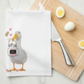 Linge De Cuisine Cute Canard Valentine (Quart Plié)