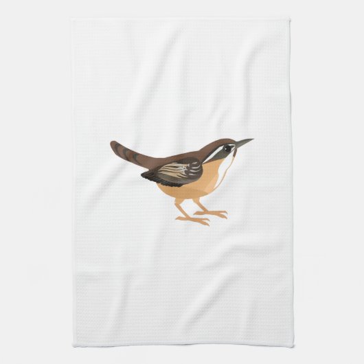 Linge De Cuisine Cute Carolina Wren (Vertical)
