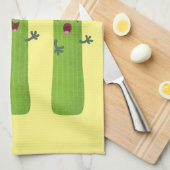 Linge De Cuisine Cute céleri bâtons trio caricature légumes (Quart Plié)