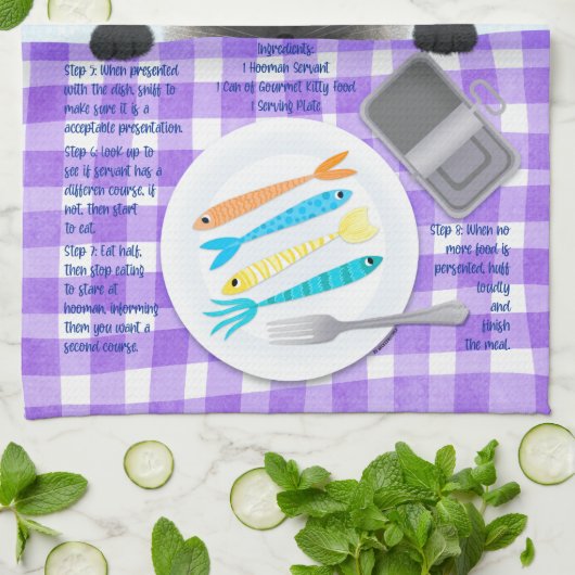 Linge De Cuisine Cute chat siamese (Plié)