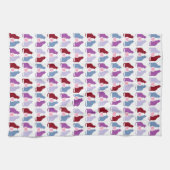 Linge De Cuisine Cute Chats et Coeurs Motif (Horizontal)