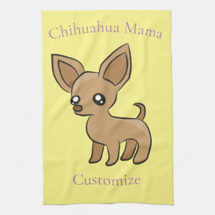 Linge De Cuisine Cute Chihuahua Mama Art Thunder_Cove