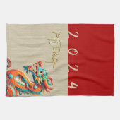 Linge De Cuisine Cute Chinois Nouvel An Dragon Zodiac KT (Horizontal)