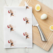 Linge De Cuisine Cute Christmas Beagle  (Quart Plié)