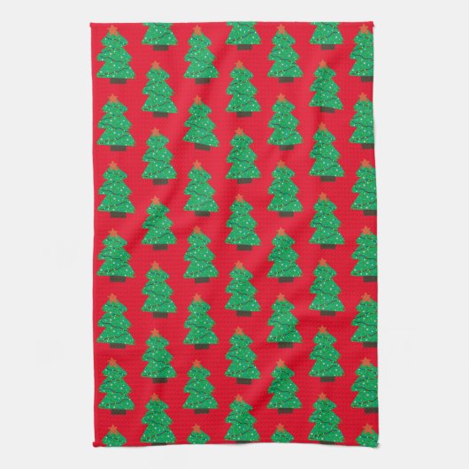 Linge De Cuisine Cute Christmas Trees (Vertical)