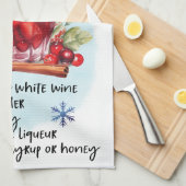 Linge De Cuisine Cute Cider Sangria Christmas Drink Recette (Quart Plié)