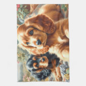 Linge De Cuisine Cute Cocker Peinture Espagnole (Vertical)