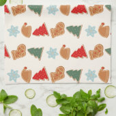 Linge De Cuisine Cute Colorful Cookies Pattern Christmas Kids (Plié)