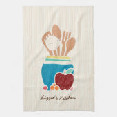 Linge De Cuisine Cute Country Style Ustensiles De Cuisine Avec Nom (Vertical)