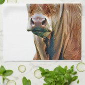 LINGE DE CUISINE CUTE COW (Plié)