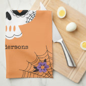 Linge De Cuisine Cute crâne de sucre Halloween (Quart Plié)