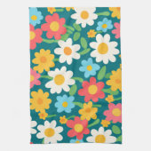 Linge De Cuisine Cute Daisy Flower Botanique motif école girly (Vertical)