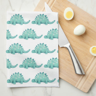 Linge De Cuisine Cute Dinosaur Stegosaurus motif
