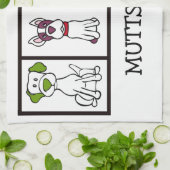 Linge De Cuisine Cute Dog Dishtowel - Mutts Rule (Plié)