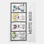 Linge De Cuisine Cute Dog Dishtowel - Mutts Rule (Vertical)