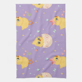 Linge De Cuisine Cute Easter Chick with Pink Bow Seamless Pattern  (Vertical)