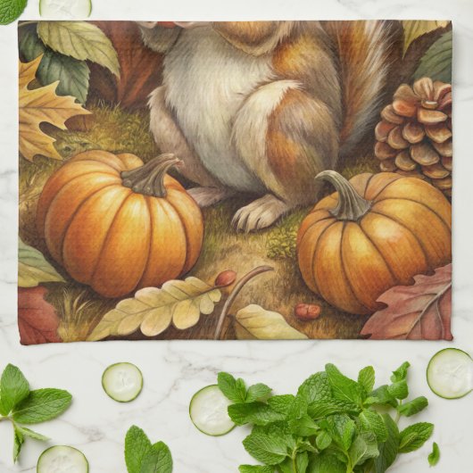 Linge De Cuisine Cute écureuil (Plié)