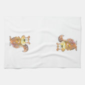 Linge De Cuisine Cute écureuil Brown Whimsical (Horizontal)