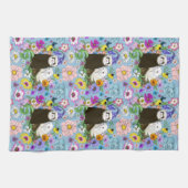 Linge De Cuisine Cute Ferrets Floral (Horizontal)