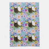 Linge De Cuisine Cute Ferrets Floral (Vertical)