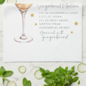 Linge De Cuisine Cute Gingerbread Martini Cocktail Recette (Plié)