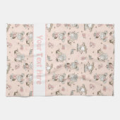 Linge De Cuisine Cute Girls Lecture Livres Idées Cadeaux (Horizontal)