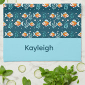 Linge De Cuisine Cute Goldfish Towel (Plié)