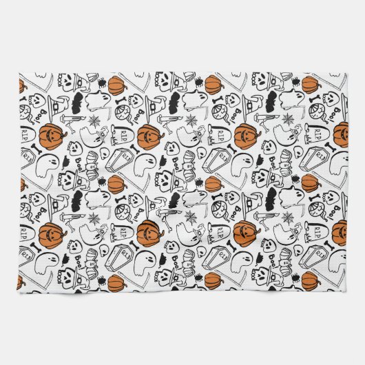 Linge De Cuisine Cute Halloween (Horizontal)