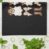 Linge De Cuisine Cute Halloween Cowboy Ghost (Plié)