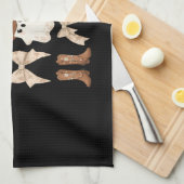 Linge De Cuisine Cute Halloween Cowboy Ghost (Quart Plié)