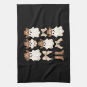 Linge De Cuisine Cute Halloween Cowboy Ghost (Vertical)