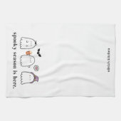 Linge De Cuisine Cute Halloween Ghosts Spooky Season White (Horizontal)