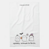 Linge De Cuisine Cute Halloween Ghosts Spooky Season White (Vertical)