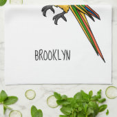 Linge De Cuisine Cute happy parrot (Plié)