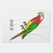 Linge De Cuisine Cute happy parrot (Horizontal)