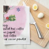 Linge De Cuisine Cute Irish Coffee Christmas Drink Recette (Quart Plié)