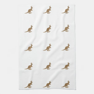 Linge De Cuisine Cute Kangaroo et Joey