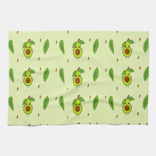 Linge De Cuisine Cute kawaii avocado (Horizontal)