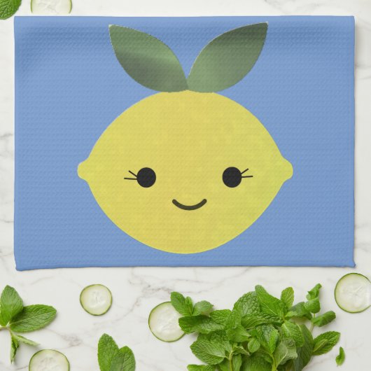 Linge De Cuisine Cute Kawaii Lemon (Plié)