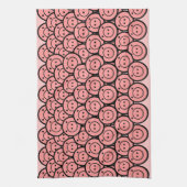 Linge De Cuisine Cute Kawaii Pink Piglets & Piglets Motif Vector Ar (Vertical)