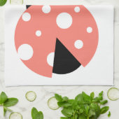 Linge De Cuisine Cute Ladybug Maman & Ladybug Baby Pink Green Blue (Plié)