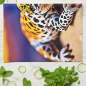 Linge De Cuisine Cute Leopard Gecko Sunset Desert Design (Plié)