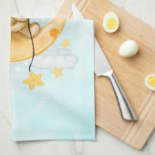 Linge De Cuisine Cute Lion Pêche sur l'aquarelle de la lune (Quart Plié)