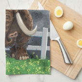 Linge De Cuisine Cute Mastodon (Quart Plié)