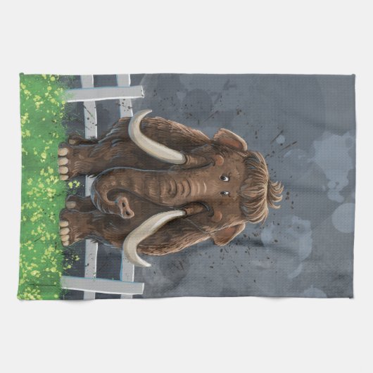 Linge De Cuisine Cute Mastodon (Horizontal)