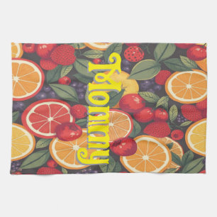 Linge De Cuisine Cute Motif de fruits colorés - Fun Summer Design