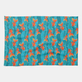 Linge De Cuisine Cute Motif de natation Goldfish & Water (Horizontal)