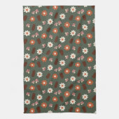 Linge De Cuisine Cute motif douillette avec fleurs champignon & pin (Vertical)